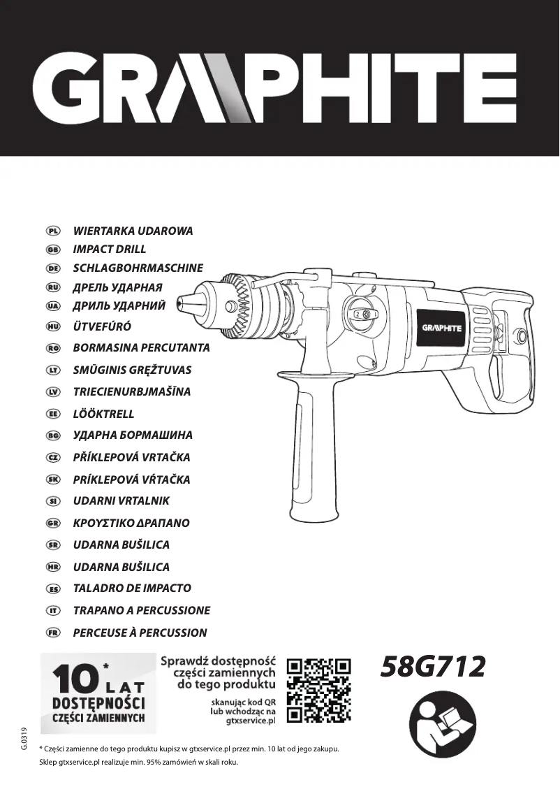 Page 1 de la notice Manuel utilisateur Graphite 58G712
