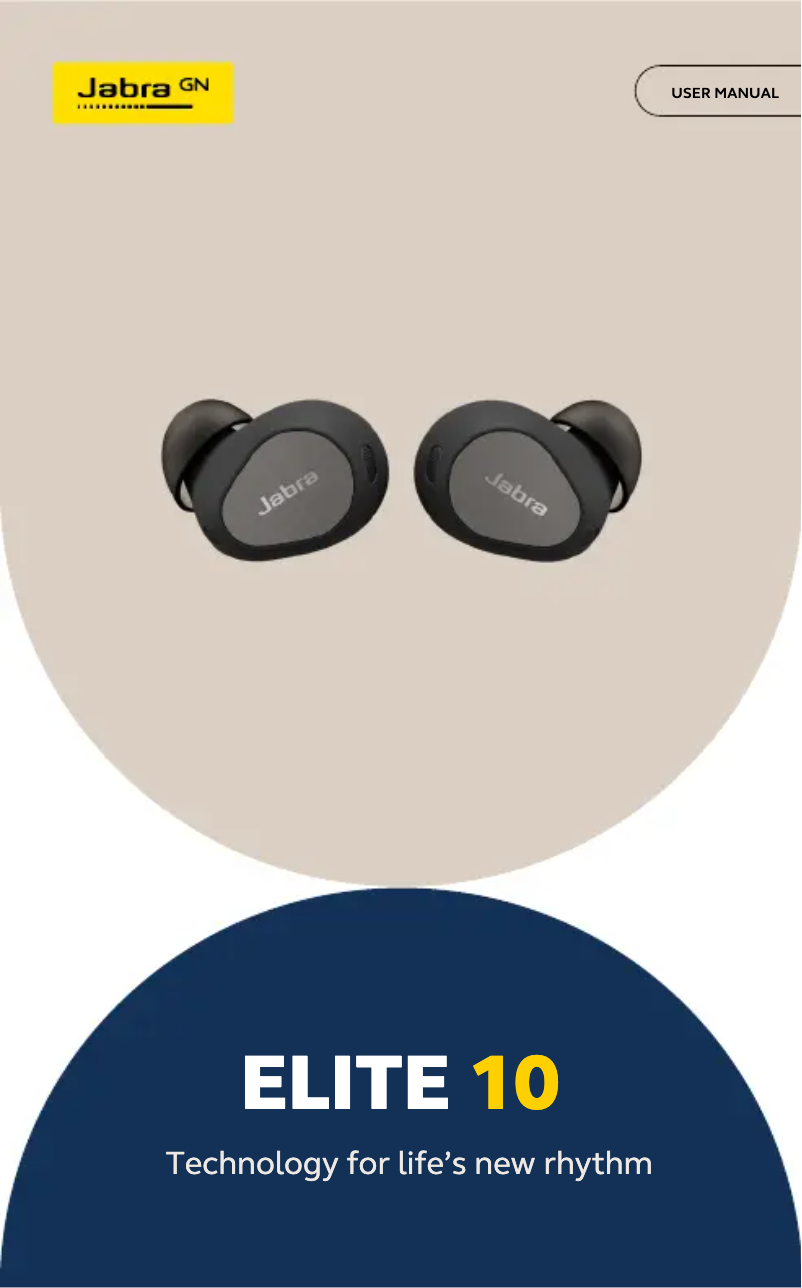Page 1 de la notice Manuel utilisateur Jabra Elite 10