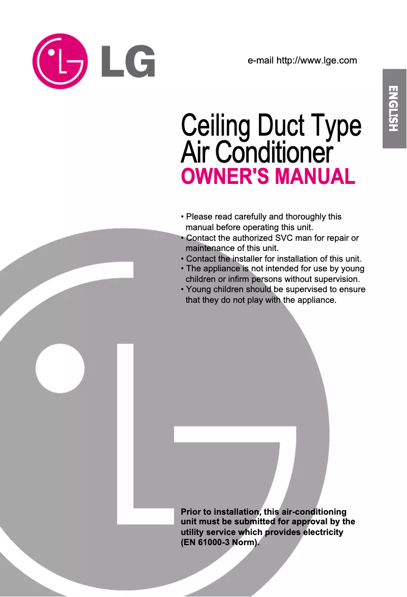 Page n°1 - Manuel utilisateur LG LB-E4881HL