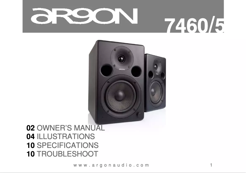 Página 1 del manual Manual de usuario Argon 7450A