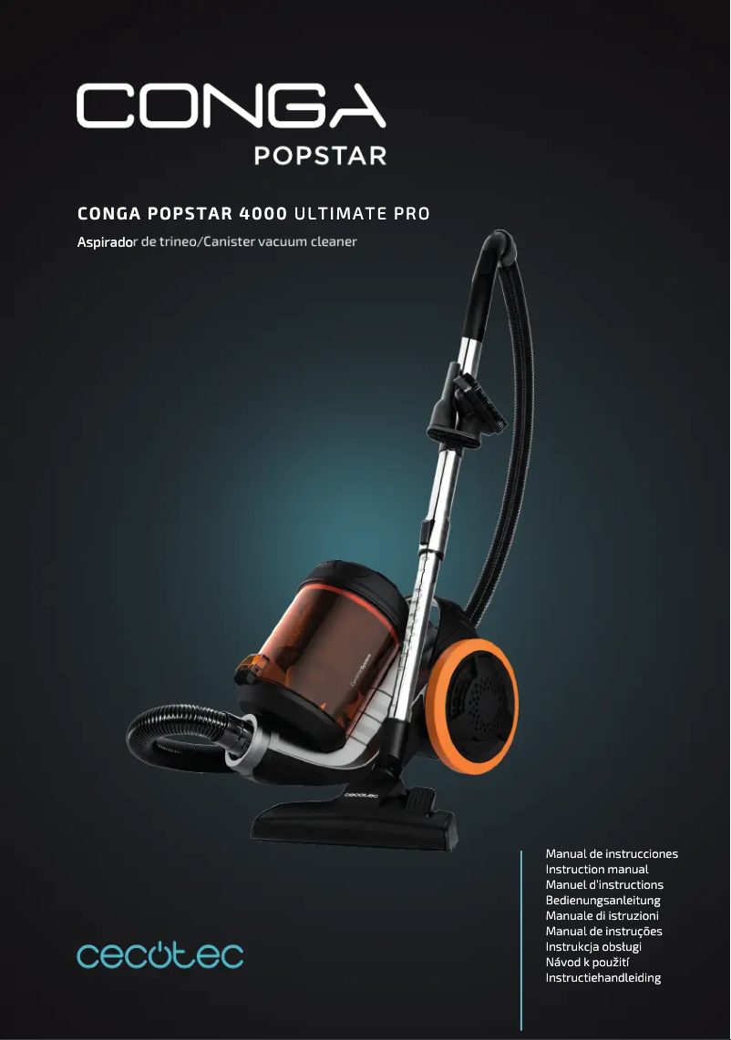 Page 1 de la notice Manuel utilisateur Cecotec Conga PopStar 4000 Ultimate Pro