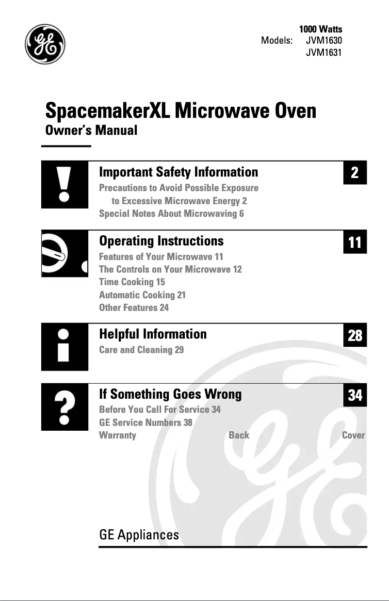 Image de la première page du manuel de l'appareil JVM1631CD