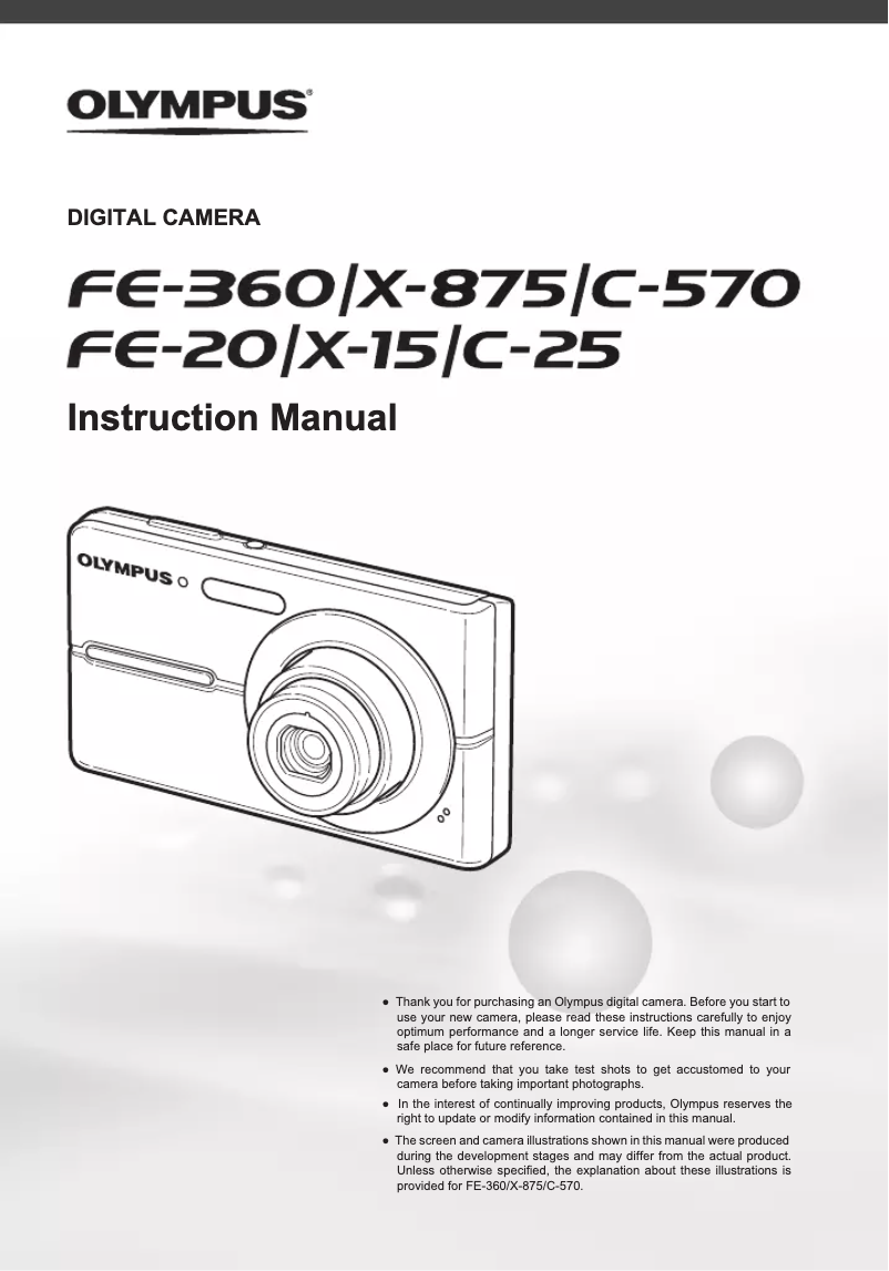 Imagen de la primera página del manual del dispositivo FE-20