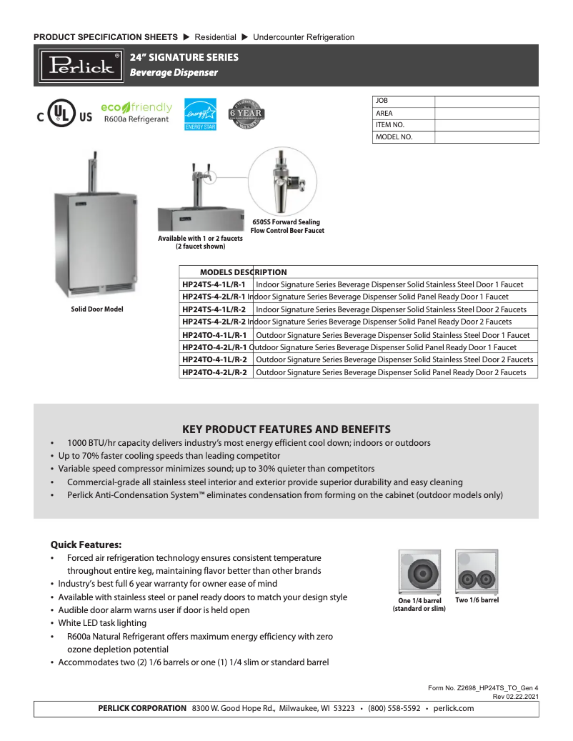 Image de la première page du manuel de l'appareil HP24TS-4-1L-1