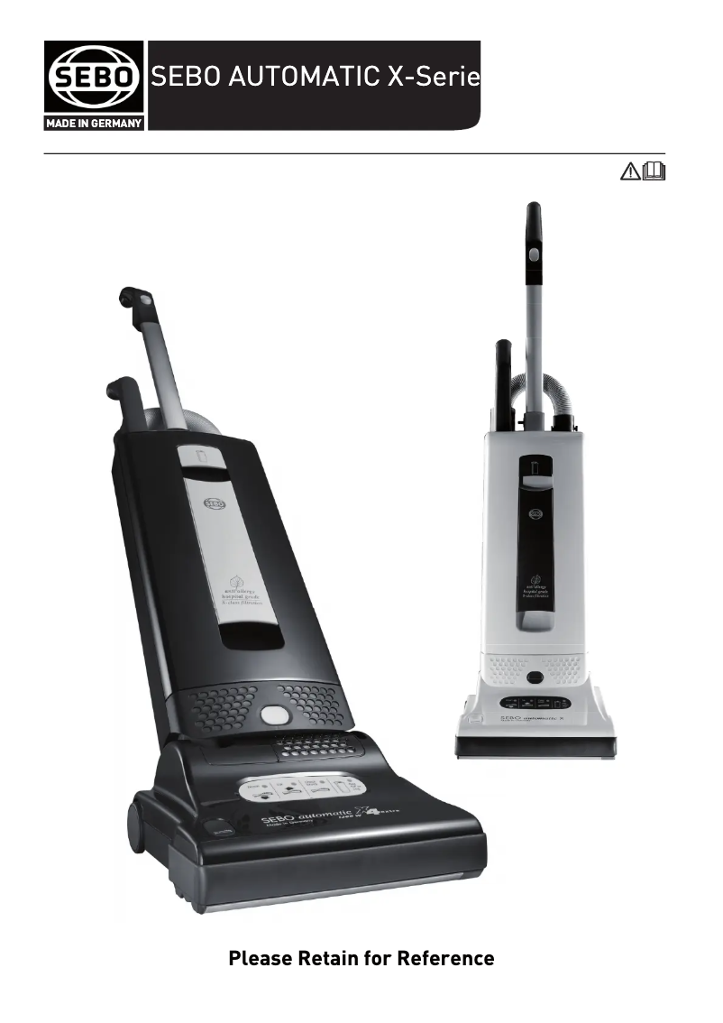 Page n°1 - Manuel utilisateur Sebo Automatic XP 30