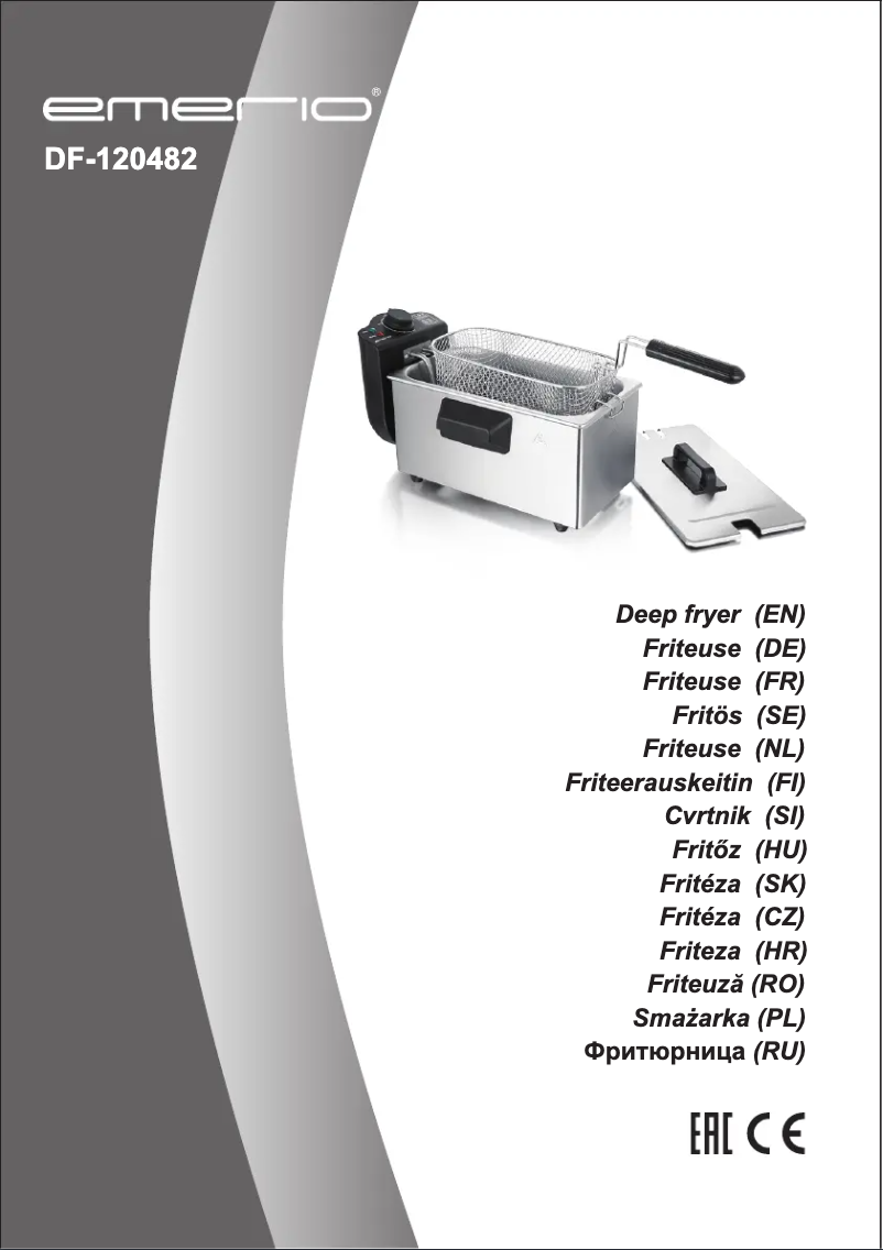 Page 1 de la notice Manuel utilisateur Emerio DF-120482