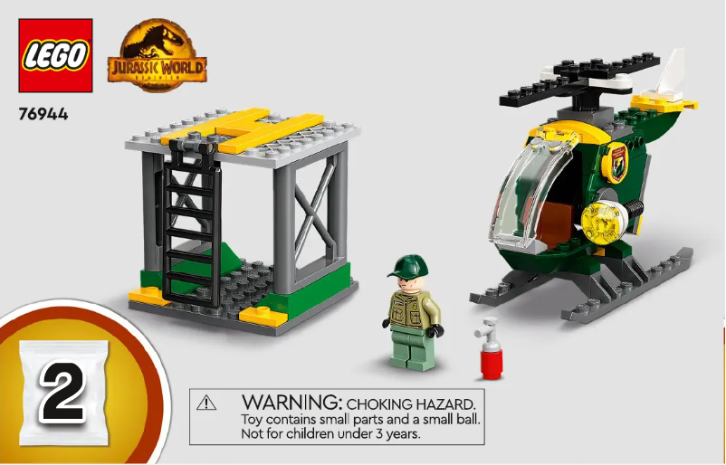 Página 1 del manual Instrucciones visuales Lego Jurassic World 76944