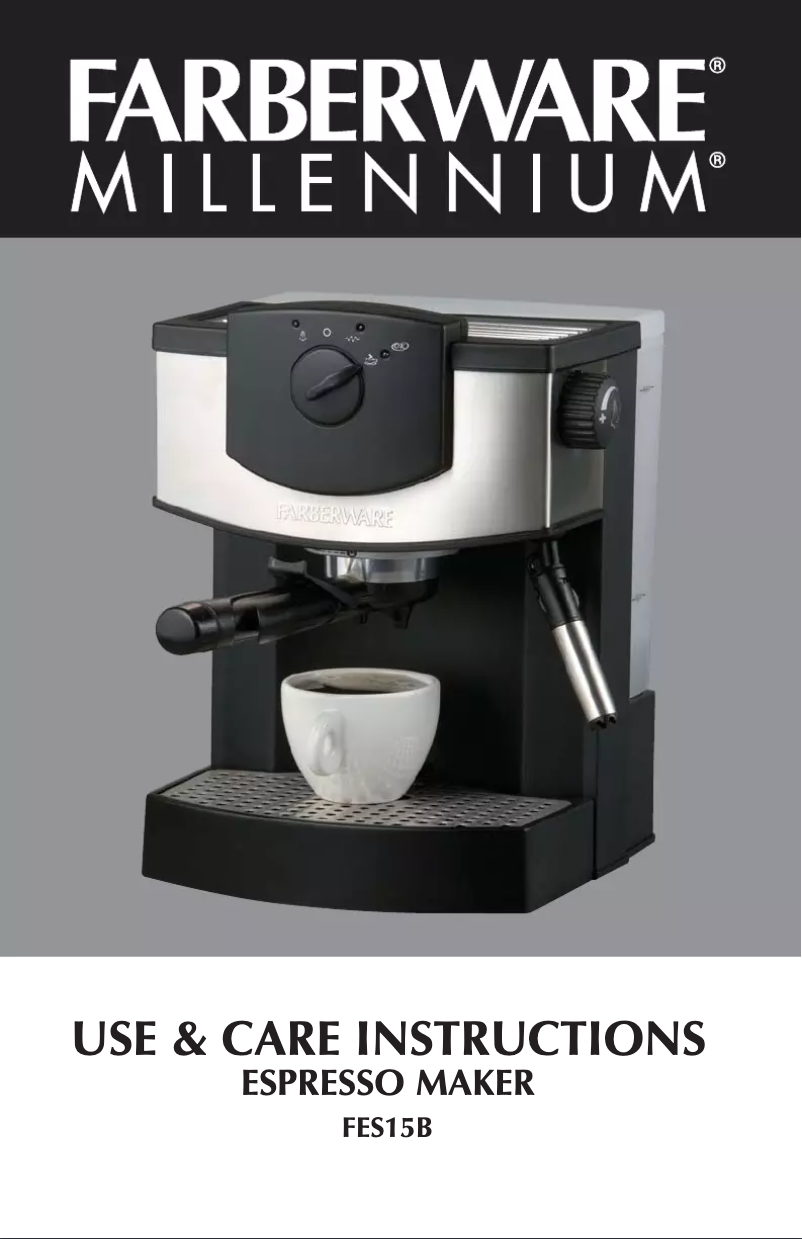 Page 1 de la notice Manuel utilisateur Farberware FES15B