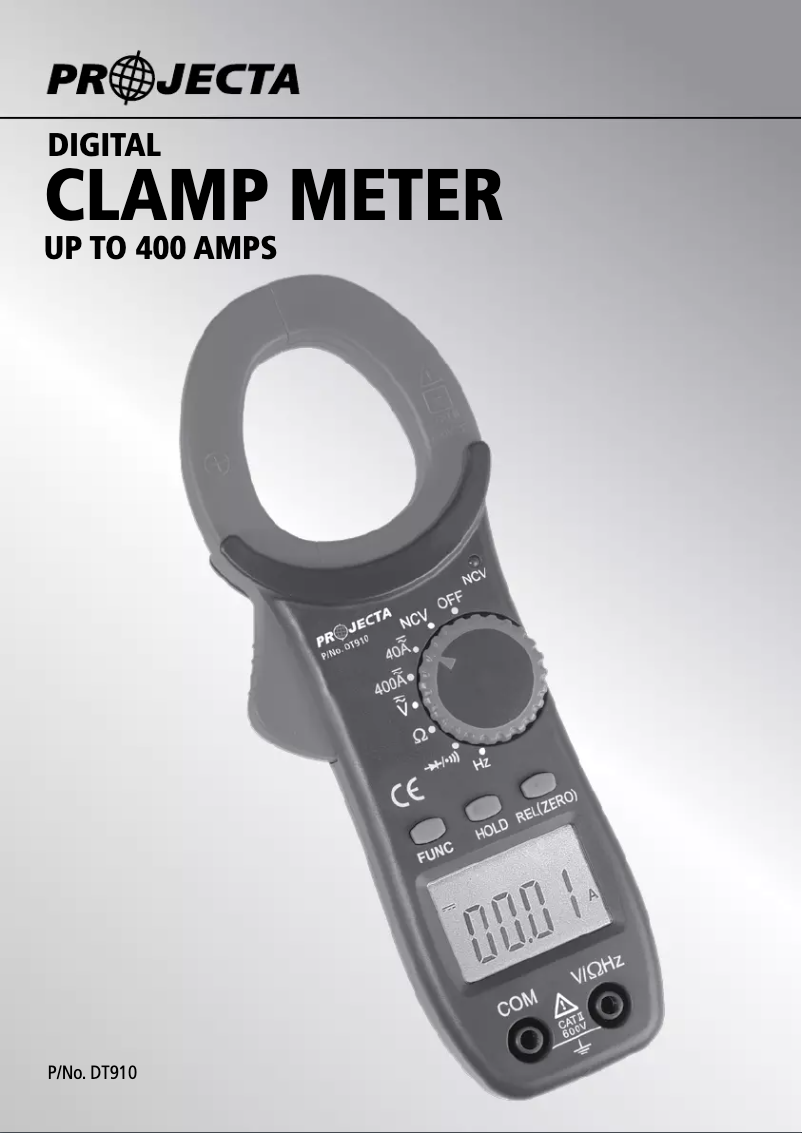 Page 1 de la notice Manuel utilisateur Projecta DT910