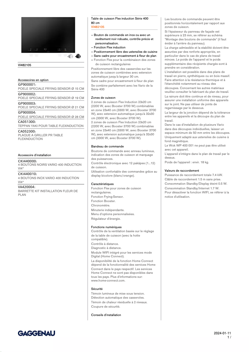 Image de la première page du manuel de l'appareil VI482105