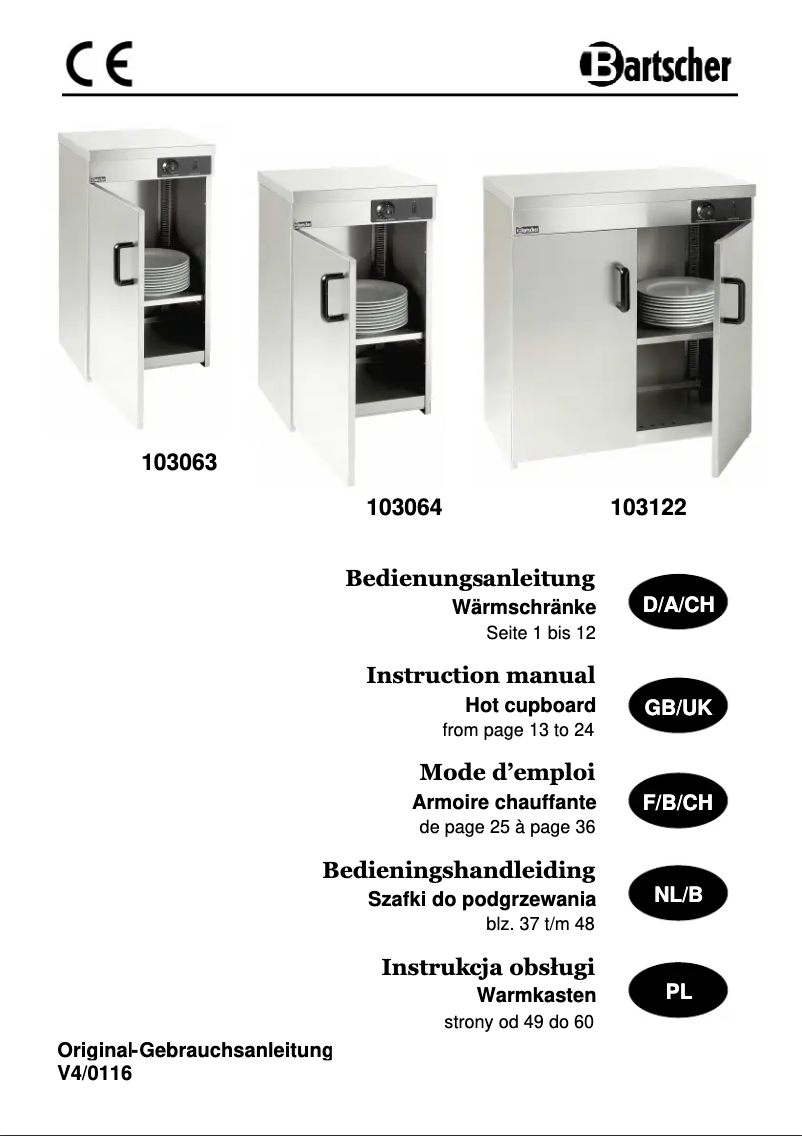 Image de la première page du manuel de l'appareil 103063
