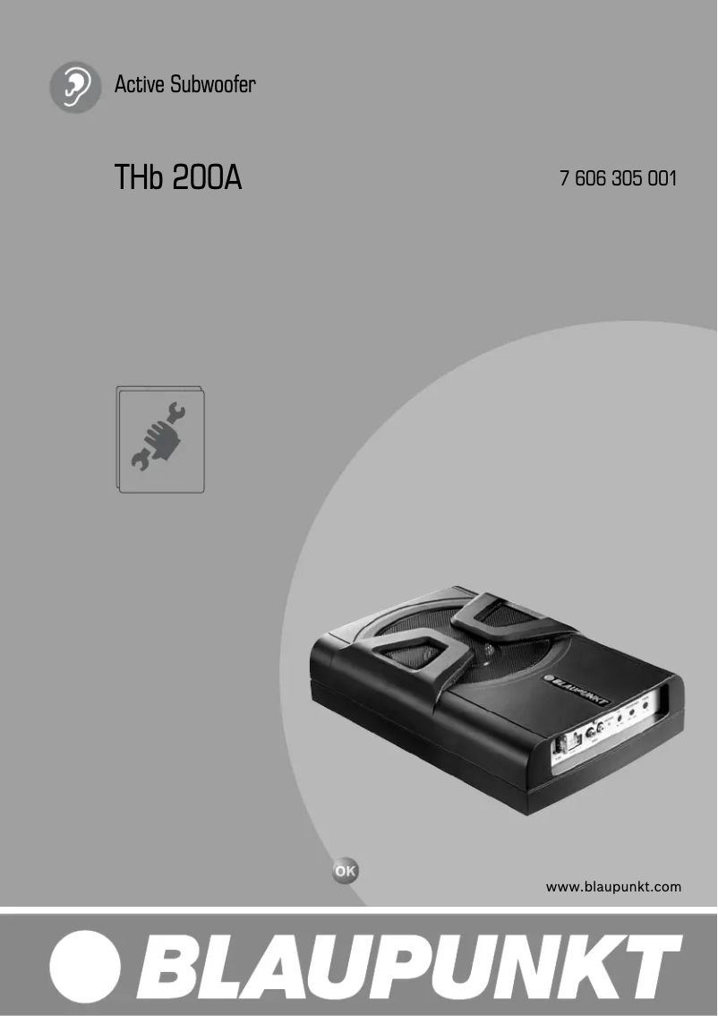 Image de la première page du manuel de l'appareil THb 200A