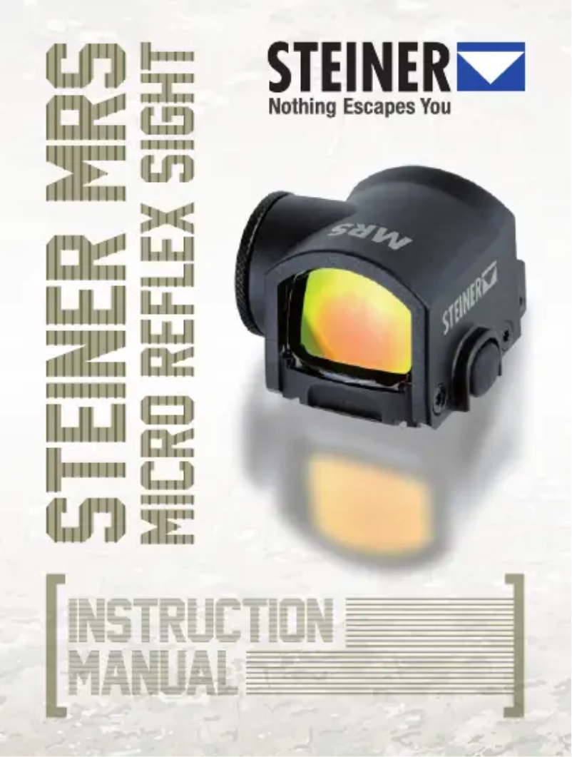 Page 1 de la notice Manuel utilisateur Steiner MRS Micro Reflex Sight