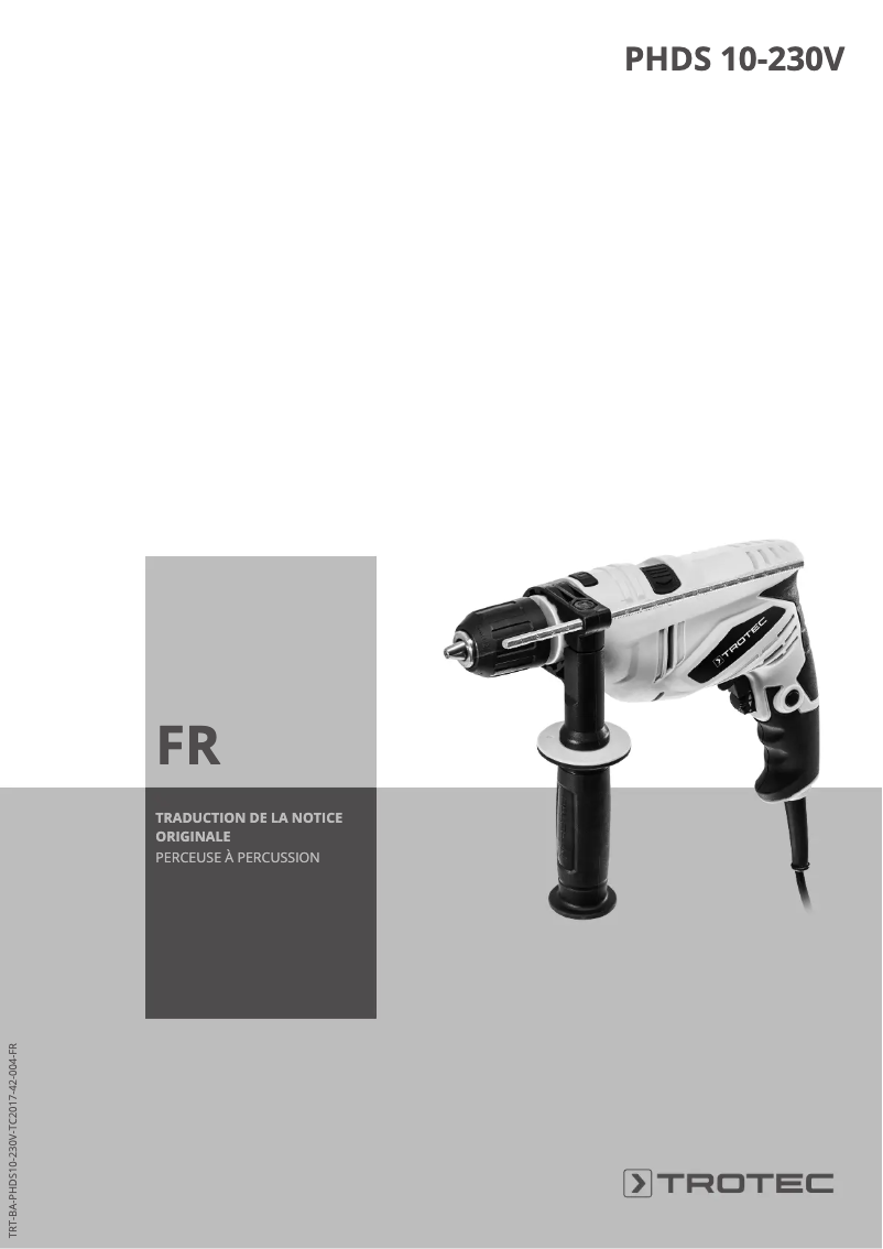 Page 1 de la notice Manuel utilisateur Trotec PHDS 10-230V