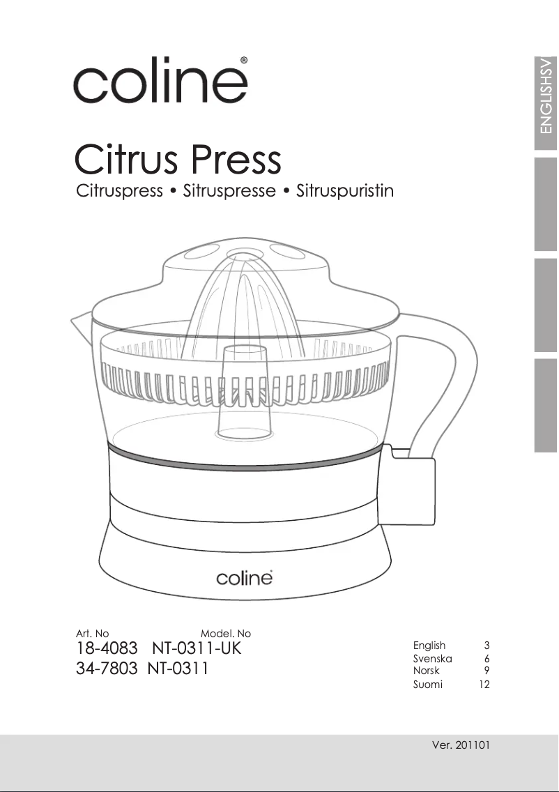 Página 1 del manual Manual de usuario Coline NT-0311