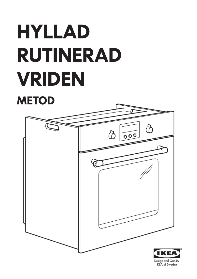 Image de la première page du manuel de l'appareil HYLLAD