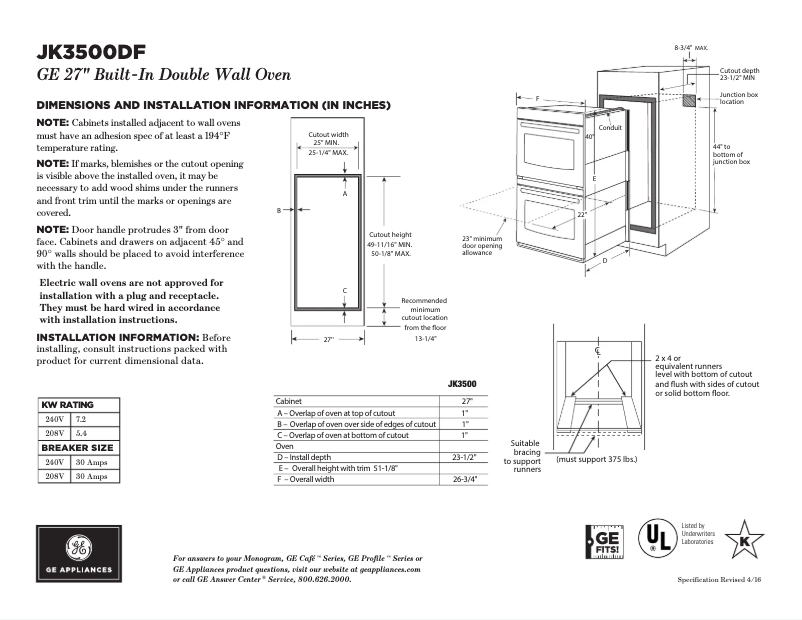 Image de la première page du manuel de l'appareil JK3500DFCC