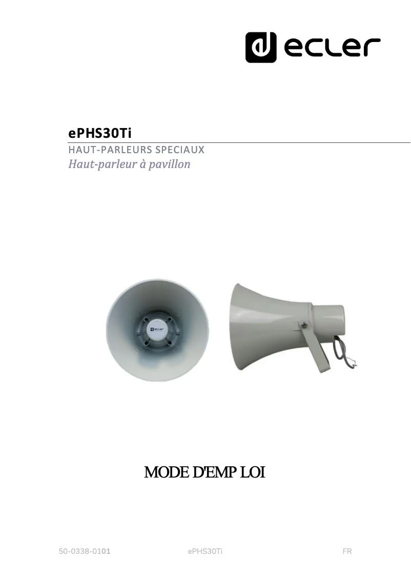 Imagen de la primera página del manual del dispositivo ePHS30Ti