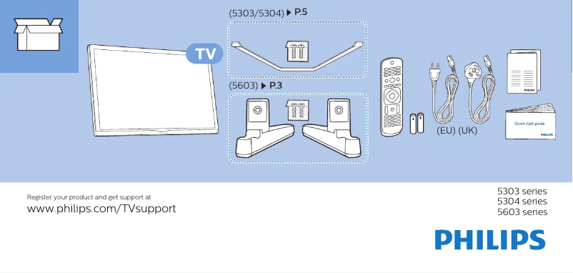 Image de la première page du manuel de l'appareil 22PFS5304