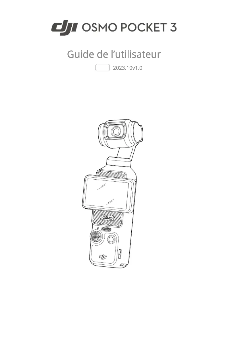 Page n°1 - Manuel utilisateur DJI Osmo Pocket 3