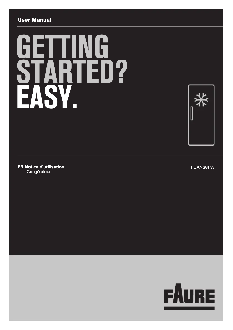 Page 1 de la notice Manuel utilisateur Electrolux FUAN28FW