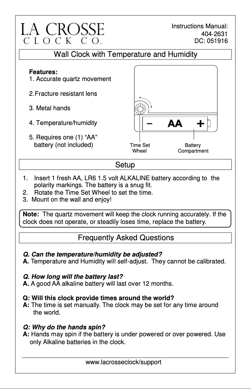 Image de la première page du manuel de l'appareil 404-2631