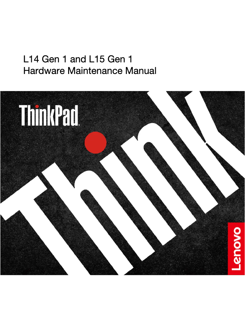 Page n°1 - Manuel utilisateur Lenovo ThinkPad L15