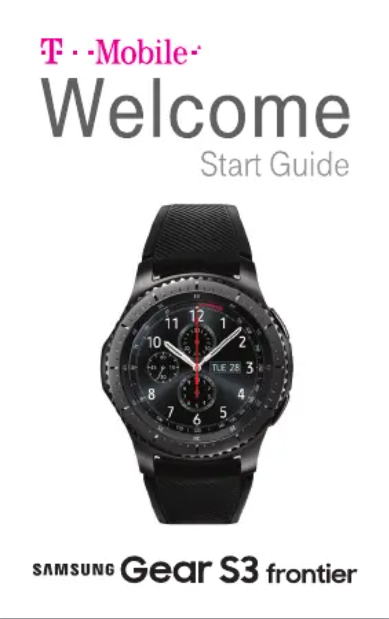 Image de la première page du manuel de l'appareil Gear S3 Frontier