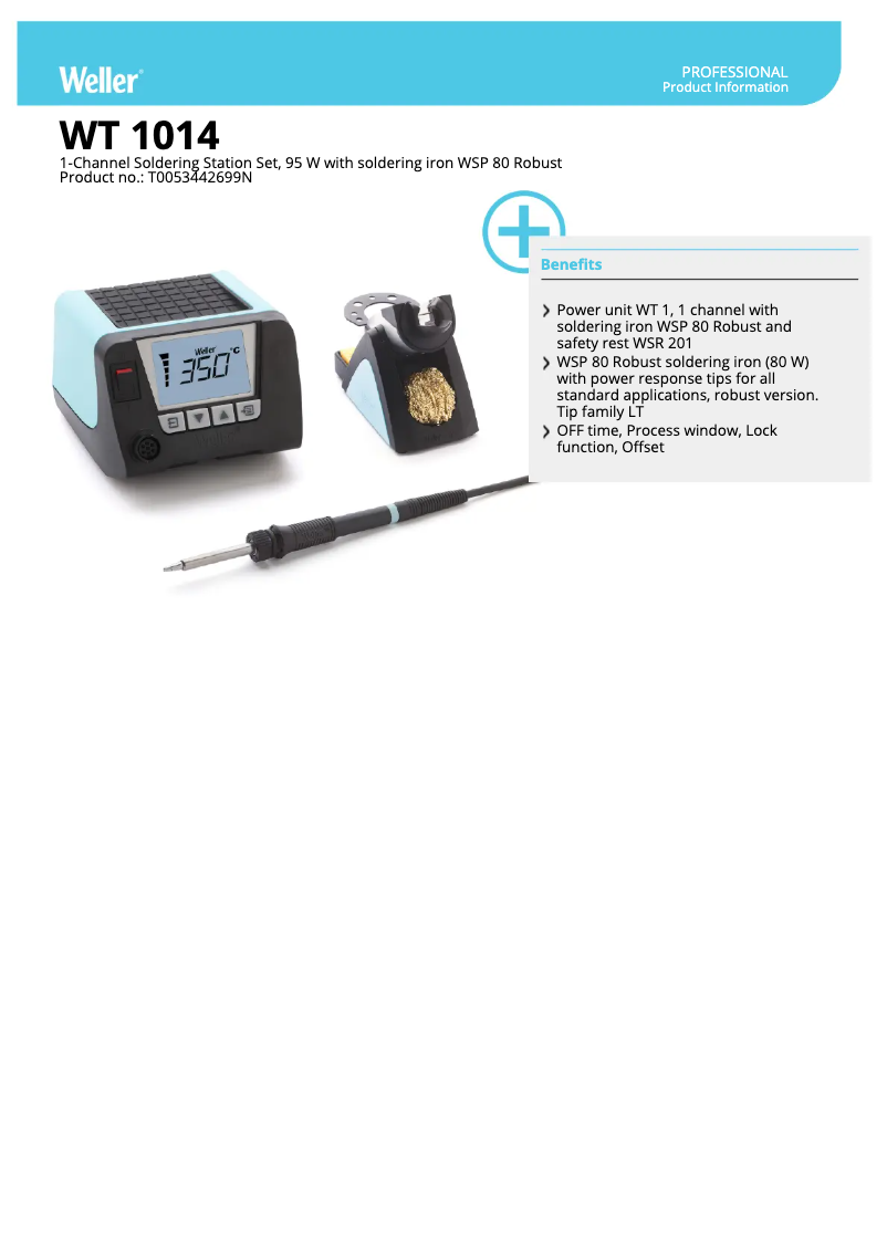 Image de la première page du manuel de l'appareil WT 1014