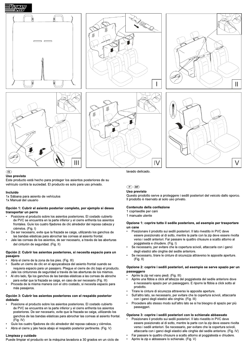 Página 1 del manual Manual de usuario Ultimate Speed HG00002A