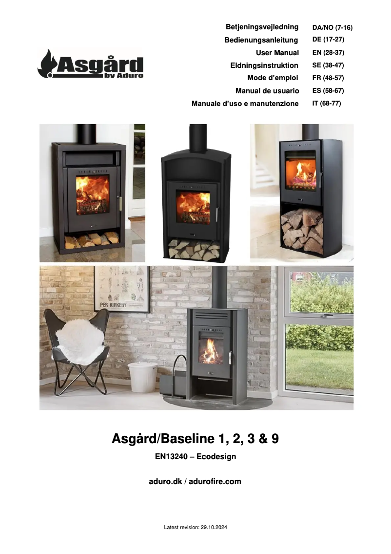 Page n°1 - Manuel utilisateur Aduro Asgard 9