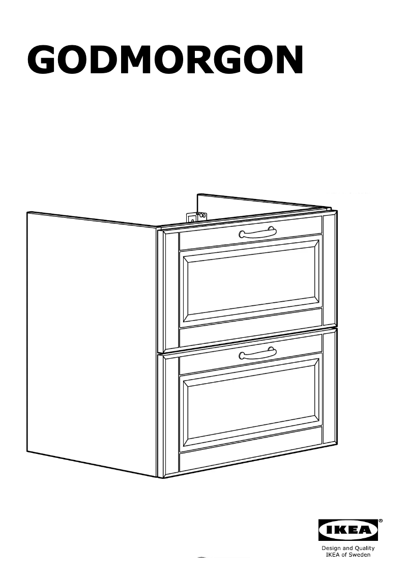 Page 1 de la notice Instructions / montage Ikea HAMNSKAR