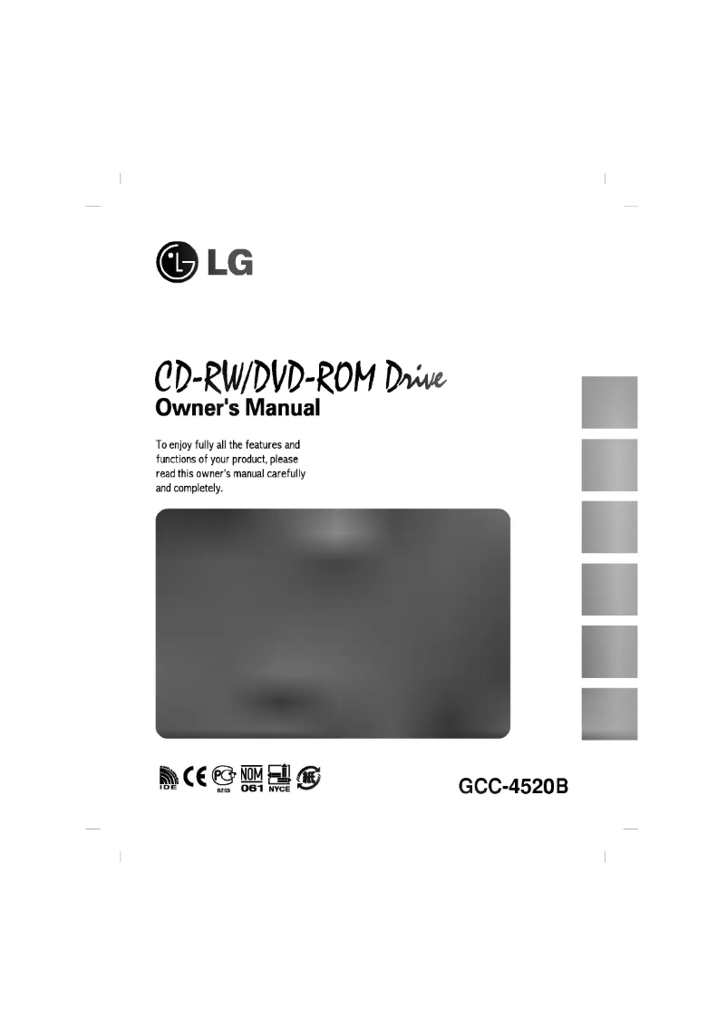 Page 1 de la notice Manuel utilisateur LG GCC-4520B