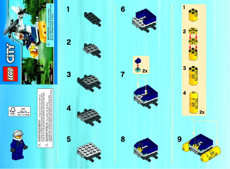 Page 1 de la notice Manuel utilisateur Lego 30311