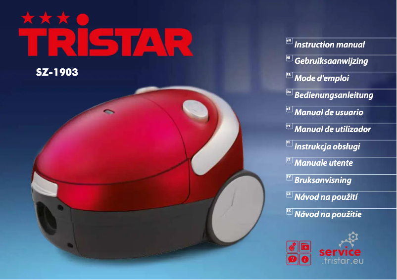 Page n°1 - Manuel utilisateur TriStar SZ-1903
