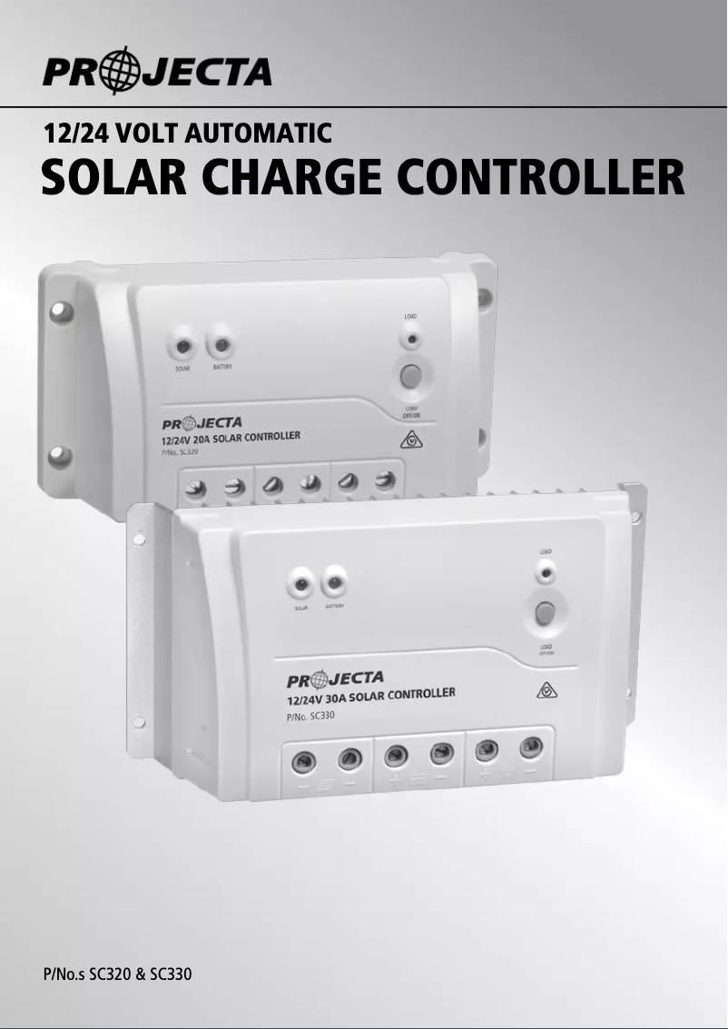 Page 1 de la notice Manuel utilisateur Projecta SC330D