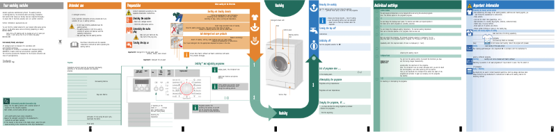 Page n°1 - Manuel utilisateur Bosch WAE28271SN
