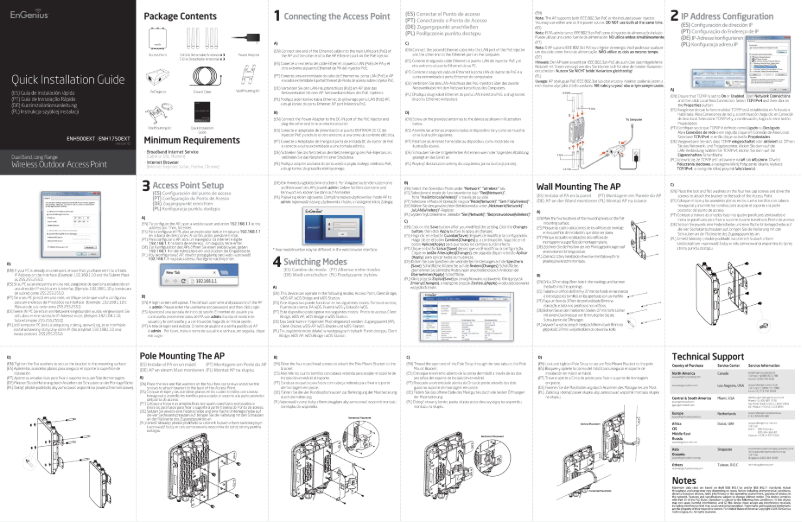 Page 1 de la notice Manuel utilisateur EnGenius ENS500EXT-AC