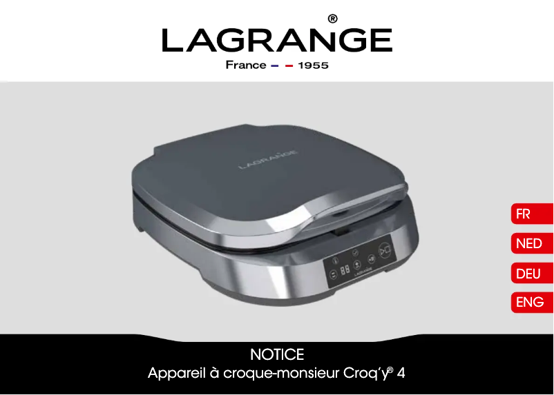 Image de la première page du manuel de l'appareil Croq'y 4 189410