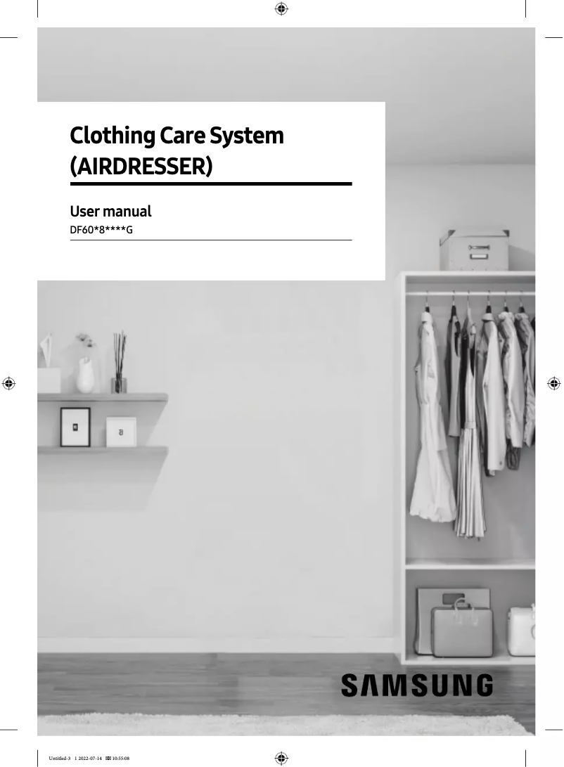 Imagen de la primera página del manual del dispositivo DF60A8500CG