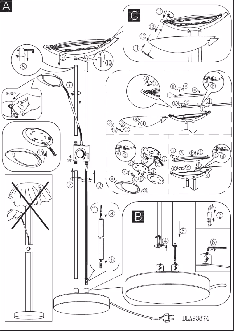 Page n°1 - Manuel utilisateur Eglo Baya LED