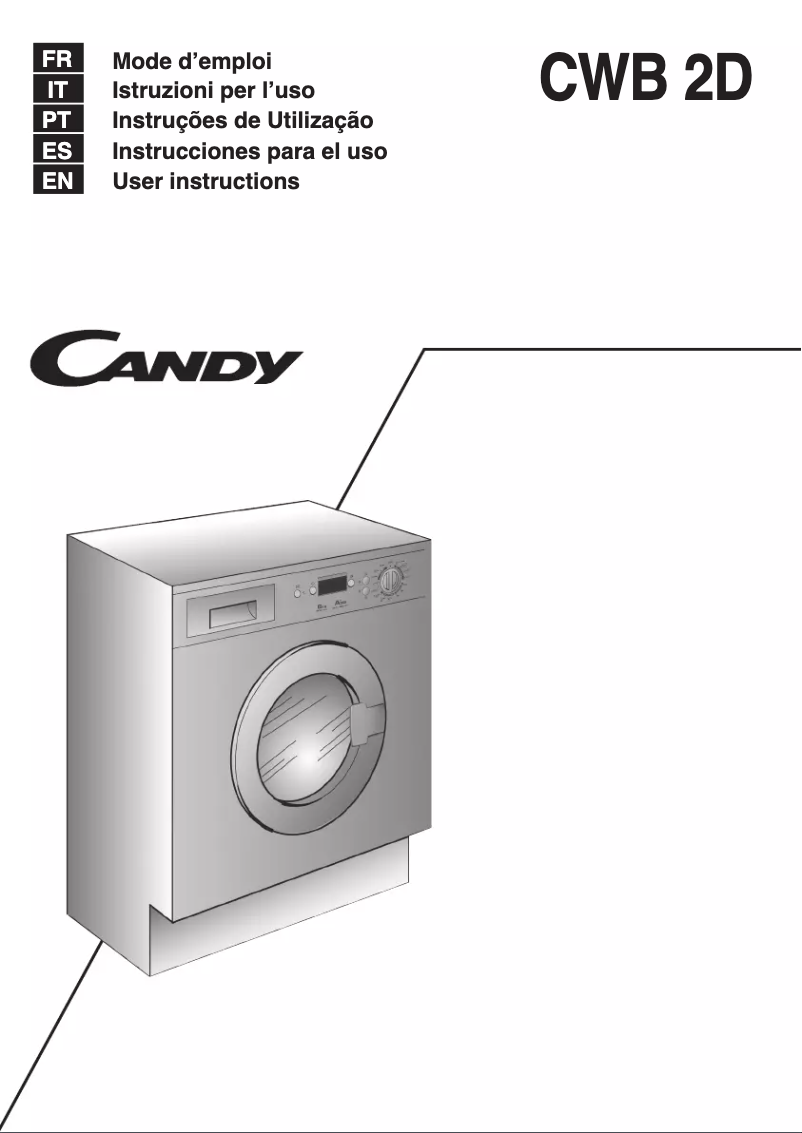 Image de la première page du manuel de l'appareil CWB 0862DN1-S
