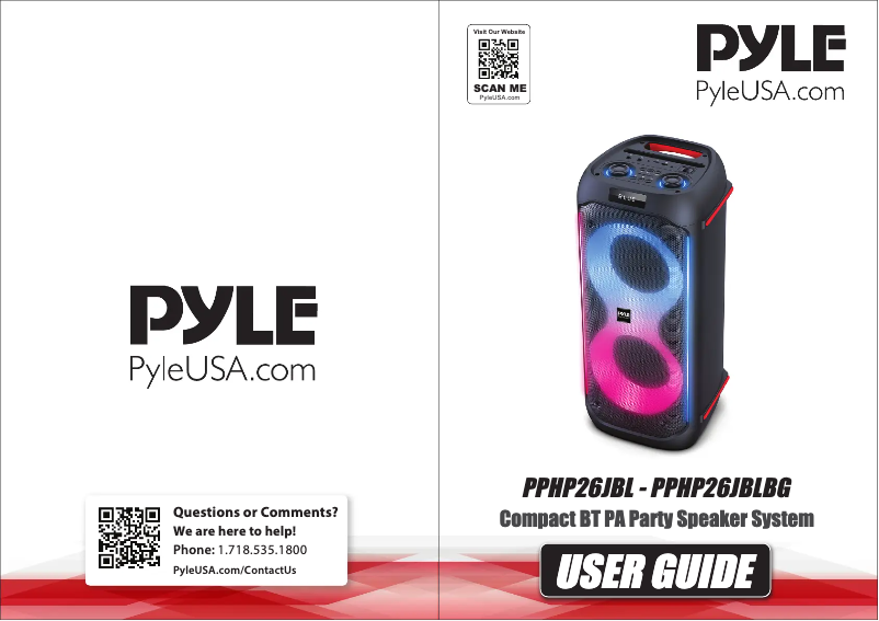 Image de la première page du manuel de l'appareil PPHP26JBL