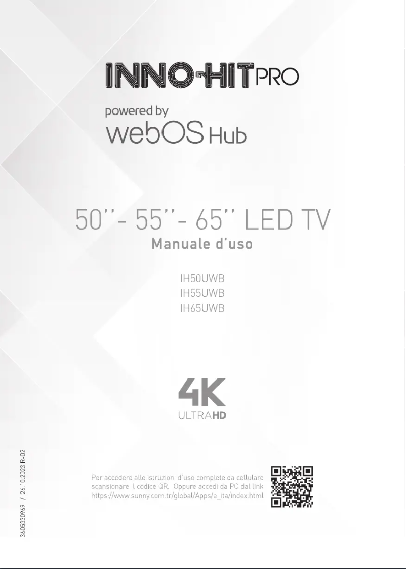 Page 1 de la notice Manuel utilisateur Inno-Hit IH55UWB