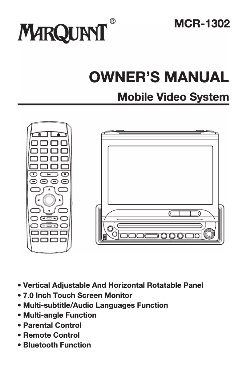 Página 1 del manual Manual de usuario Marquant MCR-1302