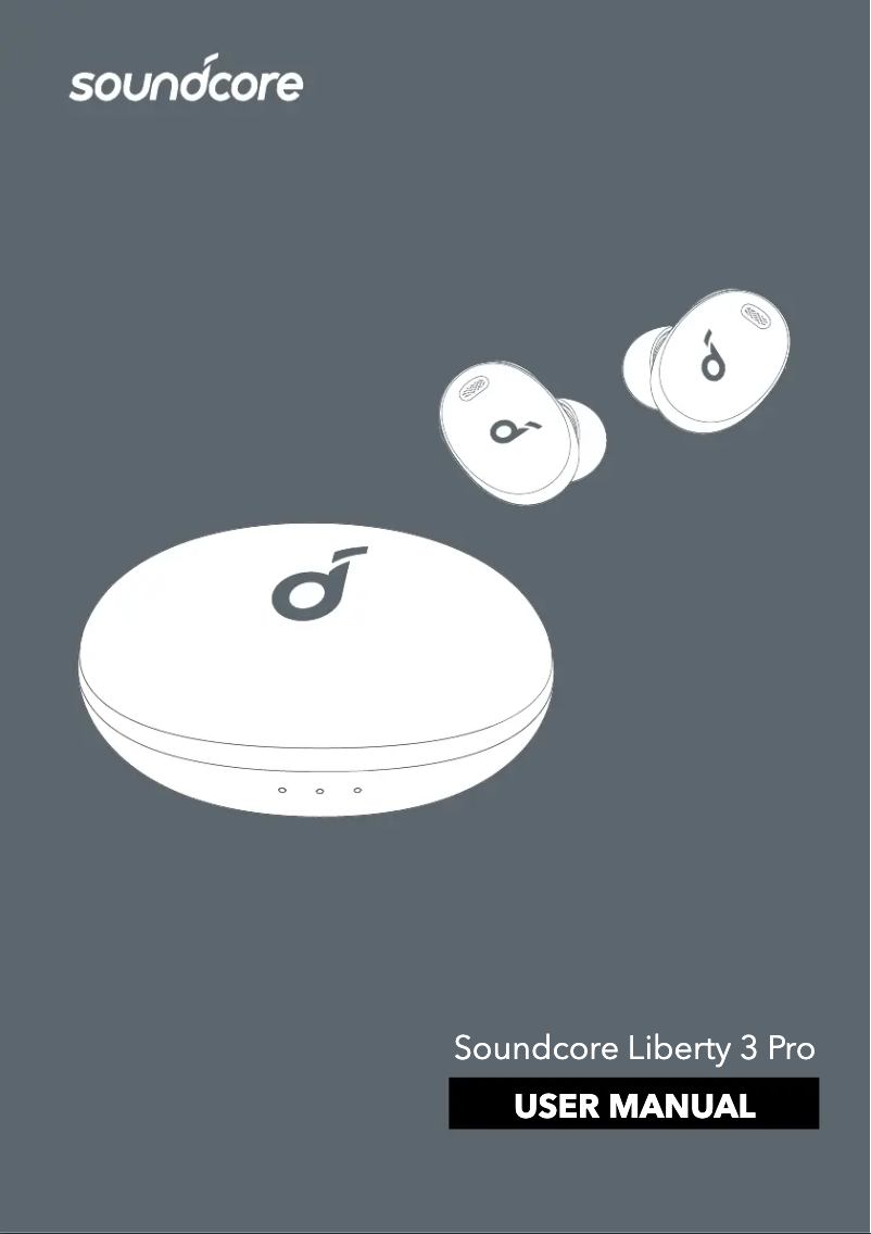 Page n°1 - Manuel utilisateur Soundcore Liberty 3 Pro