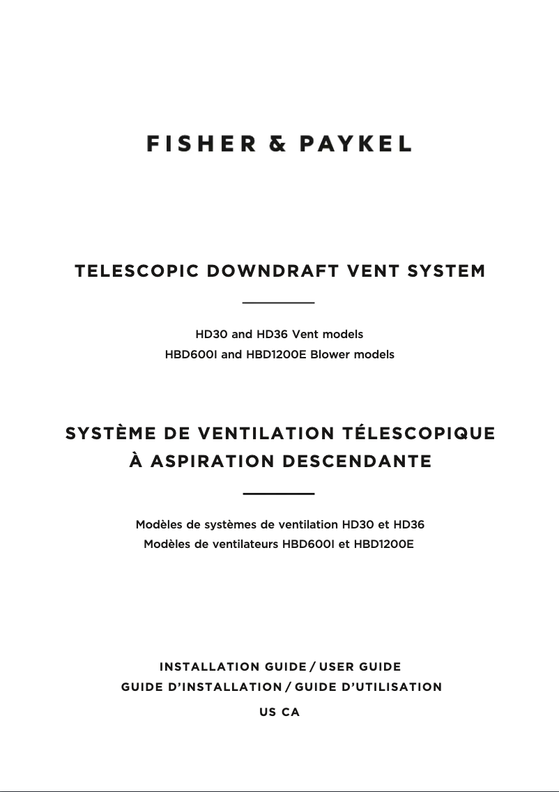 Image de la première page du manuel de l'appareil HBD600I