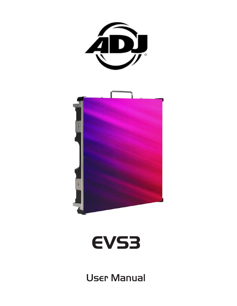 Página 1 del manual Manual de usuario American DJ VS3