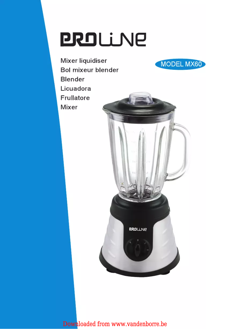 Page 1 de la notice Manuel utilisateur Proline MX 60