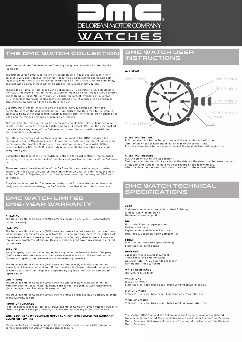 Page 1 de la notice Manuel utilisateur DMC Alpha